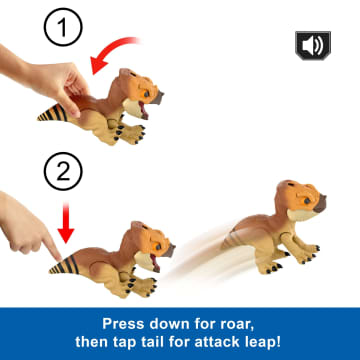 Jurassic World Rebirth Primal Protector Aquilops Dolores interactive Dinosaur Toy, Attack & Sounds - Image 4 of 6