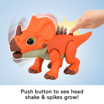 Fisher-Price Imaginext Jurassic World Rebirth Aquilops Dinosaur Action Figure With Motion - Imagen 3 de 6