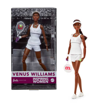 Barbie Inspiring Women Series, Venus Williams Fashion Doll With Signature Tennis Uniform Barbie Inspiring Women Series, Venus Williams Fashion Doll With Signature Tennis Uniform