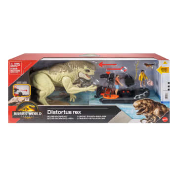 Jurassic World Rebirth Storypack With Raft, Distortus Rex, Adult, Child & Aquilops, Island Escape - Image 2 of 6