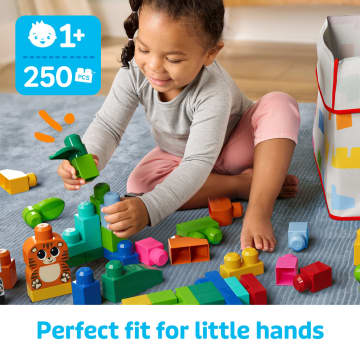 MEGA Bloks Fisher-Price Animal Blocks Building Toy With Storage (250 Pieces) For Toddler