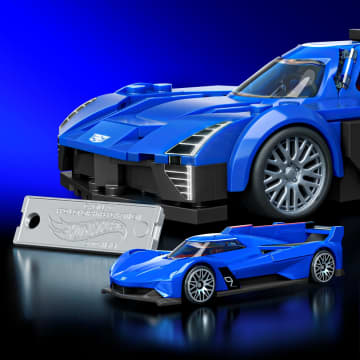 Mattel Brick Shop Hot Wheels Jogo de Construção Speed Cadillac Project GTP Hypercar - Imagem 5 de 6