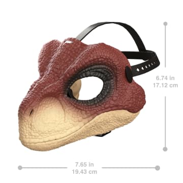Jurassic World Rebirth Raptor Dinosaur Mask, Role-Play Head Wear, Movie-inspired Costume Gear - Imagen 2 de 6