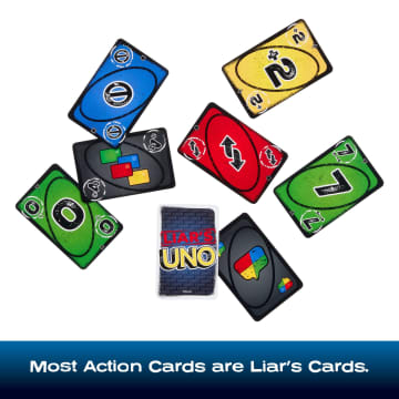 Liar's UNO Card Game For Adults, Kids, Families, Parties & Game Nights, Trick Play & Bluffing