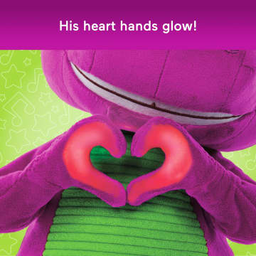 Fisher-Price Barney's World Dance Moves Music Barney Plush, 13-Inch Figure, Songs, Sounds, Lights & Soft Texture - Image 5 of 6