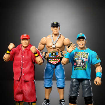 WWE Elite Collection John Cena 3-Pack, Collectible Set Of 6-inch Action Figures With Articulation