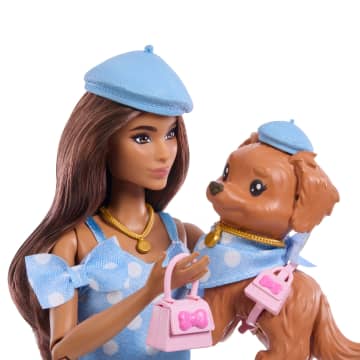 Barbie Fashion & Beauty Boneca Looks Iguais Teresa e Cachorrinho