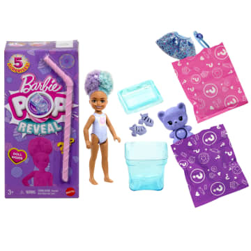 Barbie Chelsea Pop Reveal Treat Series Doll With 5 Surprises Including Scent & Pet - Imagen 5 de 5