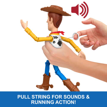 Disney and Pixar Toy Story 5 Running Woody Action Figure | Mattel