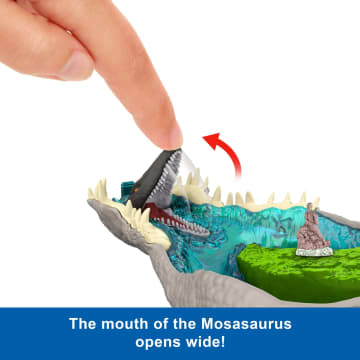 Jurassic World Rebirth Micro Adventure Playset Spinosaurus Head, Interactive Features & Figures - Imagen 4 de 6