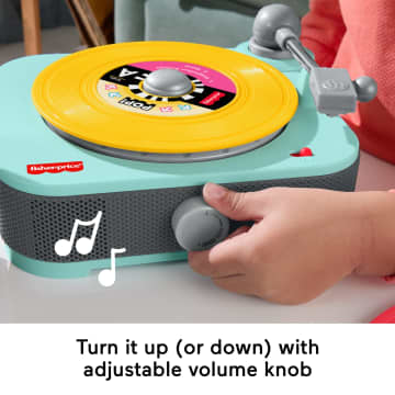 Fisher-Price Deluxe Rockin’ Record Player Musical Toy Turntable With 6 Records For Kids Ages 3+ - Image 5 of 6
