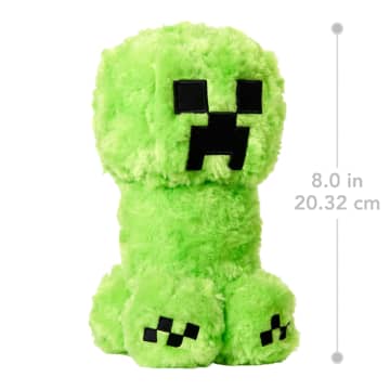 Minecraft Creeper Plush Toy, 8-Inch Collectible Soft Doll Inspired By A Minecraft Movie - Imagen 3 de 6