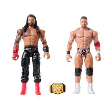 WWE Main Event Showdown Roman Reigns vs La Knight Action Figures Set, Series #21 6-Inch Collectibles