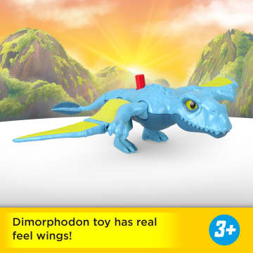 Fisher-Price Imaginext Jurassic World Rebirth Dimorphodon Dinosaur Action Figure With Wing Motion - Imagen 2 de 6