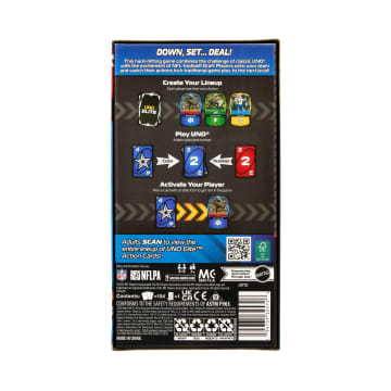 UNO Elite NFL Card Game 2025 Alt Jerseys Edition Starter Pack With 4 Booster Packs & 2 Promo Cards - Image 6 of 6