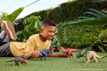 Jurassic World Rebirth Wild Roar Baryonyx Dinosaur Toy, Tail Controlled Attack Chomp & Sound - Imagen 2 de 6