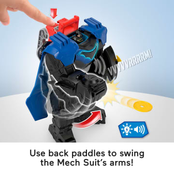 Fisher-Price Imaginext DC Super Friends Batman Flight Mech Toy With Lights, Sounds & Action Figure - Imagem 4 de 6