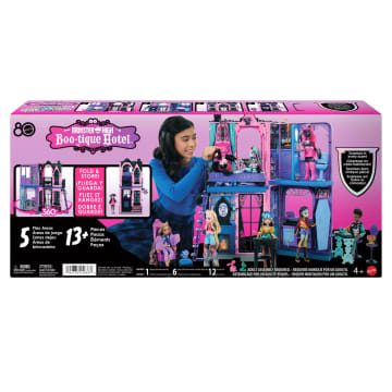 Monster High Boo-Tique Hotel Doll House With Spooky Surprises in Every Room And 13+ Accessories