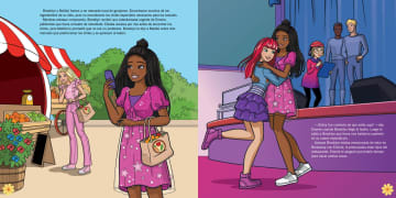 Barbie And Teresea: Recipe For Friendship Paperback Book & 2 Sticker Sheets, Spanish-Language - Imagem 4 de 5