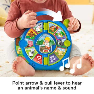 Fisher Price Mattel - Animaletti Con Rotella - Giocattolo Per Bambini - Ippopotamo, Leone Ed Elefante - 5
