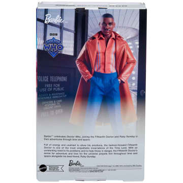 The Fifteenth Doctor Barbie Doll, Dr. Who Collectible With Doll Stand & Certificate Of Authenticity - Imagem 6 de 6