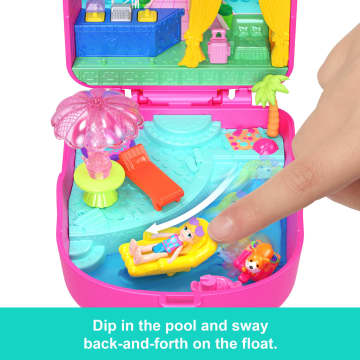 Polly Pocket Kitty Popsicle Resort Compact Playset With 1 Micro Doll And Pet Puppy, Travel Toy With Themed Accessories - Imagen 4 de 6