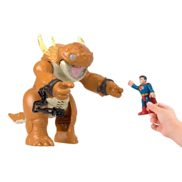 Imaginext DC Super Friends Figura de Ação Superman E Kaiju