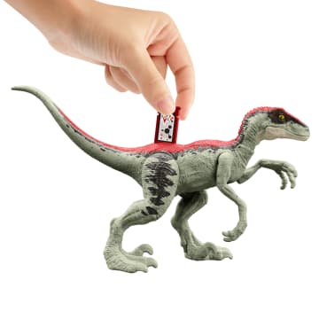Jurassic Park ’93 Classic Dennis Nedry Action Figure, Motorcycle & Dinosaur Toy Set, 3.75-in Scale - Image 3 of 5