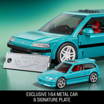 ホットウィール ブリックショップ カスタム '90 ホンダ シビック EF Mattel Brick Shop Hot Wheels Custom '90 Honda Civic EF | Mattel