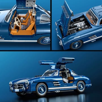Mattel Brick Shop Hot Wheels Jogo de Construção Premium Mercedes-Benz 300 SL