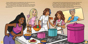 Barbie And Teresea: Recipe For Friendship Paperback Book For Kids With 2 Sticker Sheets - Image 4 of 4