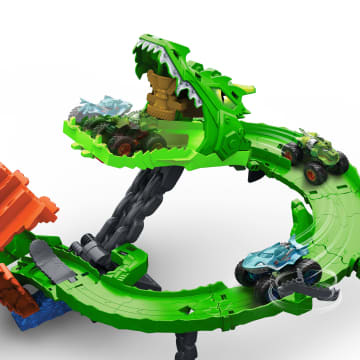 Hot Wheels Monster Trucks-Coffret Piste Dragon Sharks Vs. Dinos - Image 3 of 6