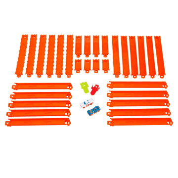 Hot Wheels Track Creator Deluxe Track Pack With 2 Toy Cars, 25 Feet Of Different Speed Snap Tracks - Image 2 of 5