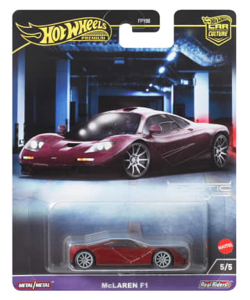 Hot Wheels Car Culture Circuit Legends Mclaren F1, Red For 3 Years Old & Up