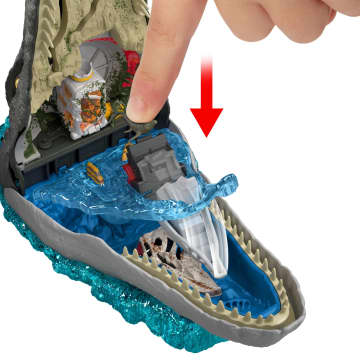 Coffret de Jeu Mosasaure Jurassicworld: Renaissance de Luxe, 7Fonctions et Effets Sonores Interactifs, 6Micro Figurines - Imagen 4 de 6