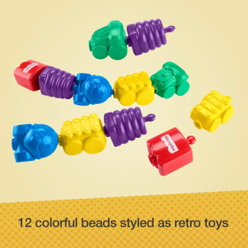 Fisher-Price Rock-A-Stack & Snap Lock Beads Baby Toy Set, Mattel Replay The Classics Collection