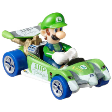 Hot Wheels Mario Kart Vehículo de Juguete Luigi Circuito Especial - Imagen 2 de 3