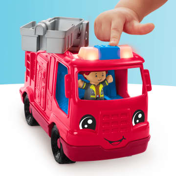 Fisher-Price  Little People  Camion de Pompiers, Musical, Multilingue - Image 3 of 6