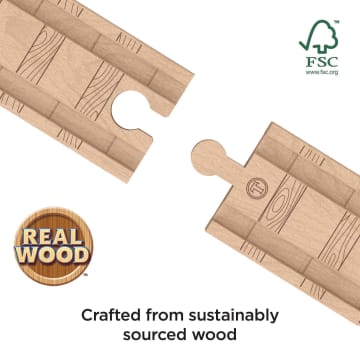Fisher-Price Thomas & Friends Wooden Railway Expansion Clackety Track Pack - Image 4 of 6