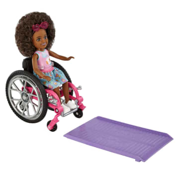 Barbie Chelsea Doll (Brunette) & Wheelchair, Toy For 3 Year Olds & Up - Image 2 of 6