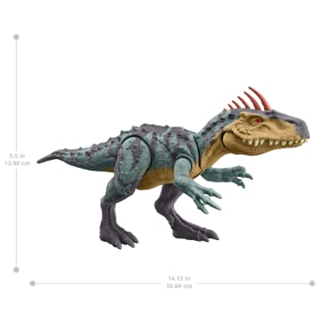 Jurassic World Gigantic Trackers Neovenator Dinosaur Action Figure Toy, Large Species - Image 6 of 6