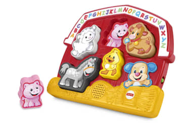 Fisher-Price Laugh & Learn Farm Animal Puzzle Shape Sorting Baby Toy With Music & Sounds