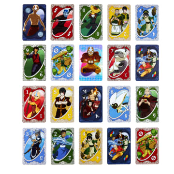 Mattel Games UNO Fandom Avatar: The Last Airbender Card Game With Collectible Foil Card For Kids, Adults & Family Night