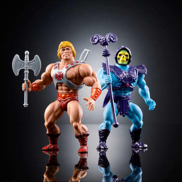 Masters Of The Universe Origins Retro Punching He-Man And Skeletor, 80Th Anniversary Mattel
