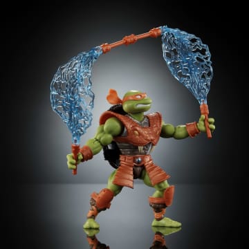 Masters of the Universe Tartarugas of Grayskull Figura de Ação Michelangelo de 5.5 polegadas