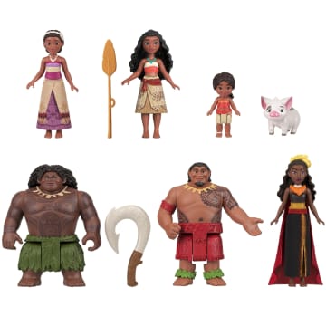 Disney Moana 2 Toys, Moana's Adventure Set With 6 Small Dolls & 2 Accessories - Image 3 of 6