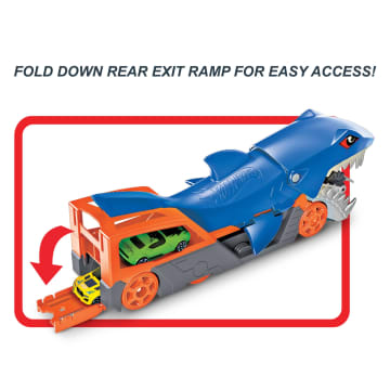 Hot Wheels Shark Chomp Transporter Playset With One 1:64 Scale Car For Kids 4 To 8 Years Old - Image 4 of 6
