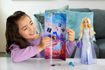 Disney Frozen Spin & Reveal Elsa Fashion Doll & Accessories With 11 Surprises