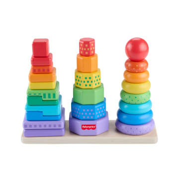 Fisher-Price Juguete para Bebés Torres de Actividades de Madera