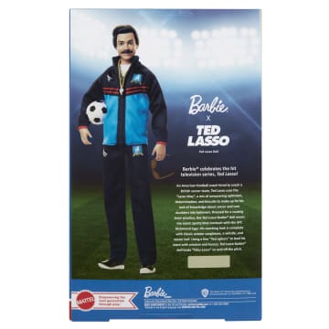 Barbie Signature Ted Lasso Collectible Doll Wearing Blue AFC Richmond Tracksuit